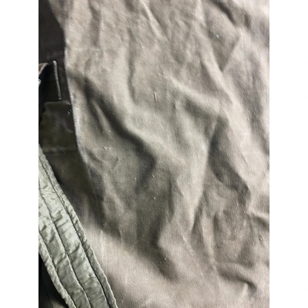 Vintage Olive Green Military Surplus Canvas Duffle Bag Heavy Duty Utility Sack